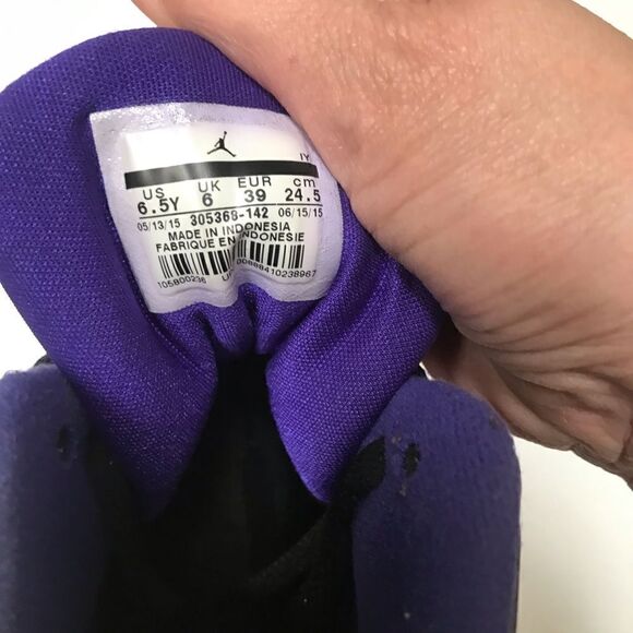 Jordan 8 Retro BG(G5) 3 Peat 7.5 W/6.5 Y - Picture 9 of 10